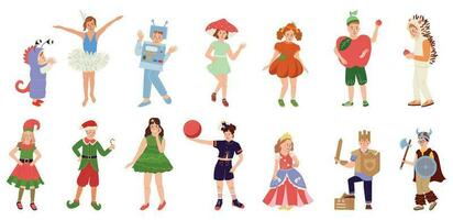 Kids Fairytale Characters Set vector