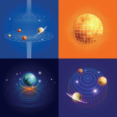 3d Shapes Composition Set