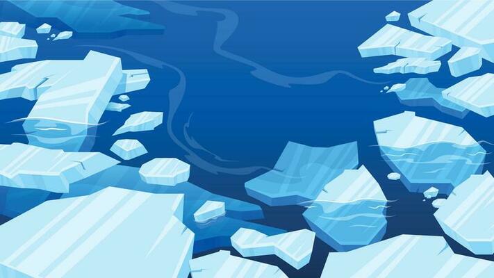 Frozen Arctic Ice Composition