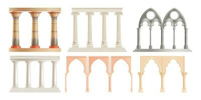 realista columnas conjunto vector