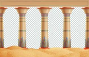 Realistic Columns Illustration vector