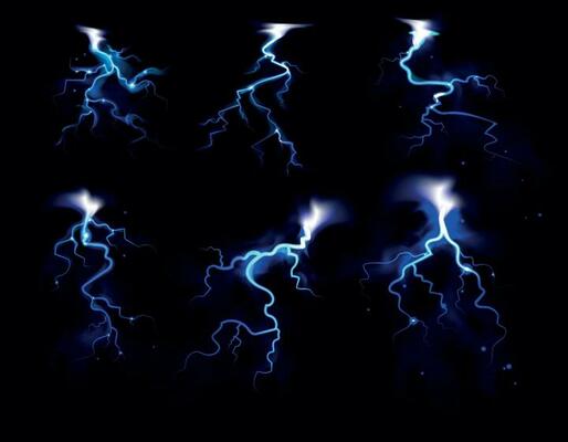 Flash Of Lightning Realistic Set