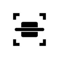 Scan silhouette icon. Data scan. Vector. vector