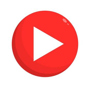 Flat design video play button. Voice play button. Vector. vector