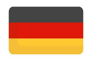 Flat design German flag icon. Deutschland. Vector. vector