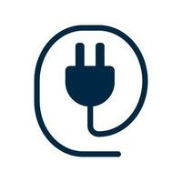 Plug icon. Power plug. Outlet icon. Charging outlet. Vector. vector