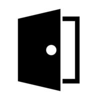 Open door silhouette icon. Enter room. Vector. vector