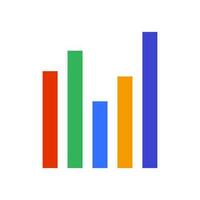 Graph icon. Statistics and sales trend. Vector. vector