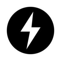 Round electric icon. Power source. Vector. vector