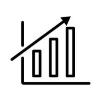 Simple bar graph. Statistics and growth. Vector. vector