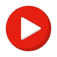 Flat design video play button. Vector. vector