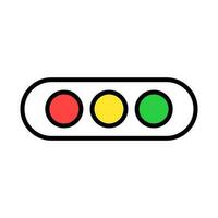 Simple traffic light icon. Traffic signals. Vector. vector