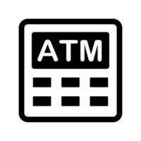 Simple ATM icon. Money drawer machine. Vector. vector