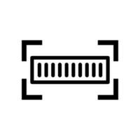Barcode scan icon. Identifier. Vector. vector