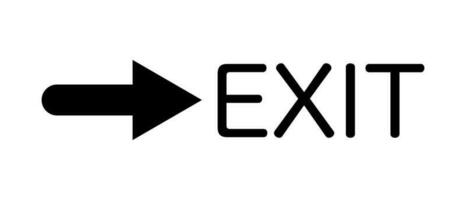 Simple EXIT icon. Exit. Vector. vector