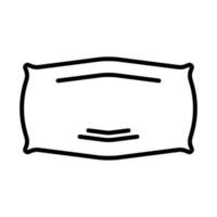 Simple pillow icon. Cushion. Vector. vector