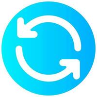 refresh arrow vector gradient round icon