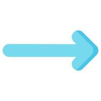 right arrow vector flat icon