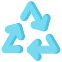 recycle arrow vector flat icon