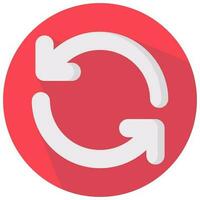 refresh arrow vector round flat icon
