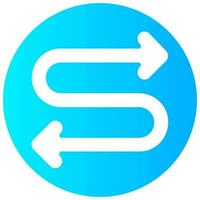 connector arrow vector gradient round icon