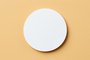 Round sticker layout. photo