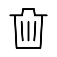 basura icono vector símbolo diseño ilustración