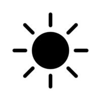 Sun Icon Vector Symbol Design Illustration