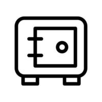 seguro caja icono vector símbolo diseño ilustración