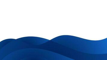 abstract blue waves background with copy space area vector