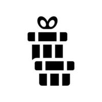 regalo caja icono vector símbolo diseño ilustración
