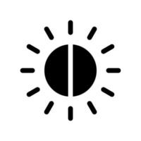 Brightness Icon Vector Symbol Design Illustration