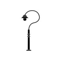 Street light vector icon. Street lighting illustration sign. Flashlight symbol. lamp logo.