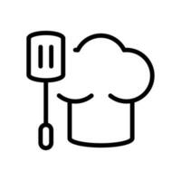 Chef hat icon vector. Cook illustration sign. kitchen symbol. vector