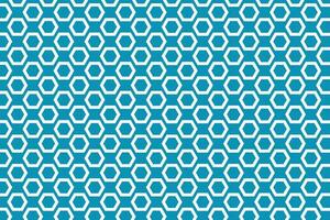 Blue and white hexagons seamless pattern. Hexagonal blocks geometric background. Hexagon symbol vector illustration.