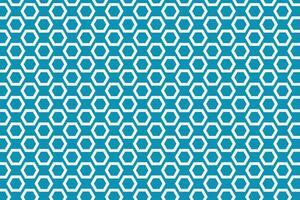 Blue and white hexagons seamless pattern. Hexagonal blocks geometric background. Hexagon symbol vector illustration.