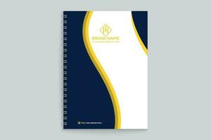 limpiar estilo moderno cuaderno cubrir modelo vector