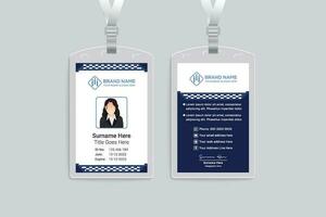 Professional id card mockup vector