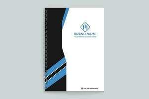 Modern professional notebook cover design vector
