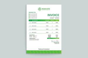 Stylish invoice template vector