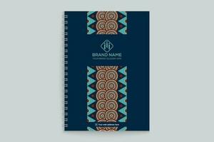 Modern professional notebook cover design vector