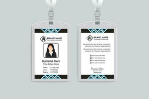 modern id card design template vector