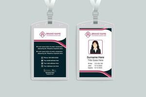 modern id card design template vector