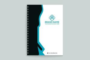 Modern professional notebook cover design vector