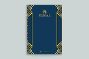 notebook cover design template vector