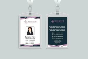 modern id card design template vector