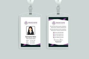 modern id card design template vector