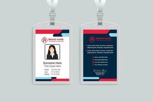 modern id card design template vector