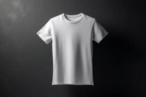 All-Purpose Attire, 3D Empty White T-Shirt Mockup for Any Occasion,3d render AI Generated photo