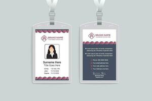 modern id card design template vector